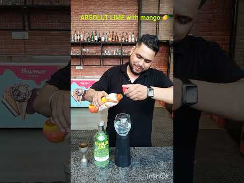 ABSOLUT LIME WITH MANGO 🥭🥭#reels #cocktails #reels #cocktails #drink #bartender #viral #