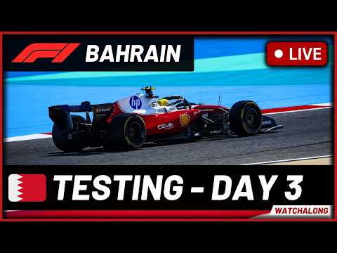 🔴F1 Live Bahrain Testing - Live Timings + Commentary (Day 3)