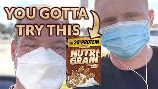 Download lagu Americans Try Kellogg's Nutrigrain Iron Man Cereal from Australia for the First Time mp3