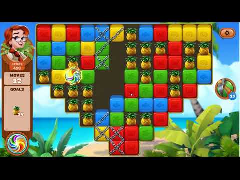 Lost Island Blast Adventure Level 498 - No Boosters