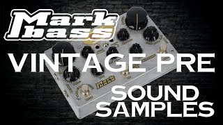 Video thumbnail for Markbass Vintage Pre - sound samples by SaimoN