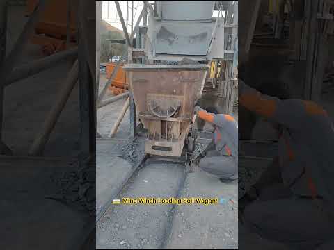 Winch System Loading Soil Wagon – Underground Mining Operation ⚙️🚋 #shortvideo