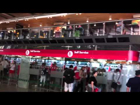AIRPORT TRAIN TERMINI STATION ROME ITALY