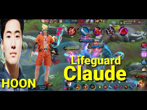 Lifeguard Claude Gameplay Perfect Rotation + Hand speed skills | Gosu Hoon |