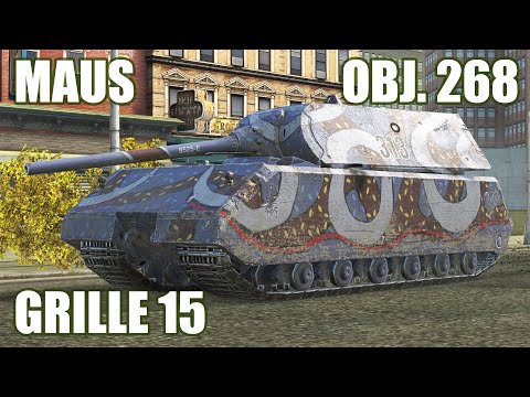 Maus, Grille 15 & Obj. 268 ● WoT Blitz