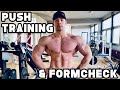 Die Aufbauphase beginnt (Push Training + Formcheck)