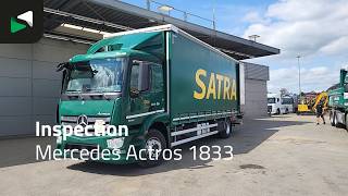 Mercedes-Benz Actros 1833 4X2 18tonner 1500kg underfold tailgate Automatic Eur cami&oacute;n con lona corredera | Imagen 4 - Autoline