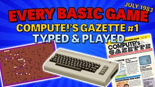 EVERY BASIC Game from Compute!’s Gazette #1 on the Commodore 64 — Typed & Played