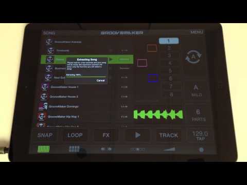 GrooveMaker 2 Tutorial Part 4/6 - How to Preview and Get More Songs - Loop remixing app for iPad