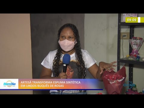 Artesã transforma espuma sintética em lindos buquês de rosas 21 04 2021