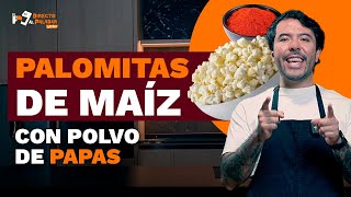 Palomitas de maíz con polvo de papas