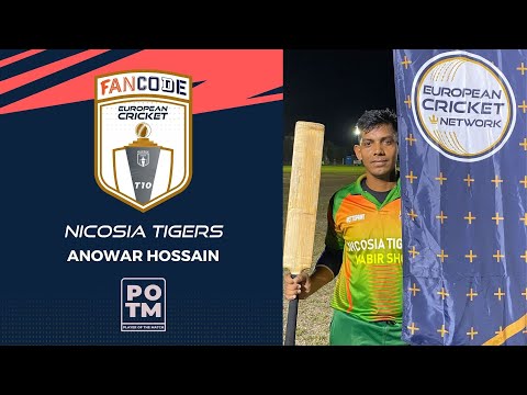 Anowar Hossain has the answers on opening night of FanCode European Cricket T10 Cyprus
