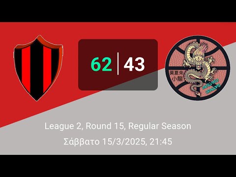 Pagratians 62-43 Moscato Dragons - (Round15-League2-15/03/2025)