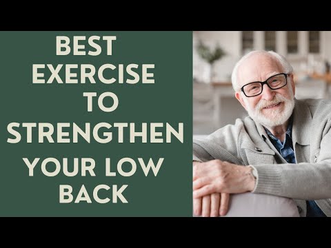 Seniors: The BEST Exercise to STRENGTHEN your LOW BACK