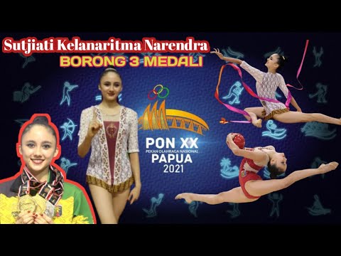 Penampilan SUTJIATI K. NARENDRA Final Senam Ritmik Boa dan Pita PON XX PAPUA 2021