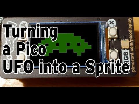 Modifying PiPico Micropython UFO game to use FrameBuffers as rudimentary Sprites