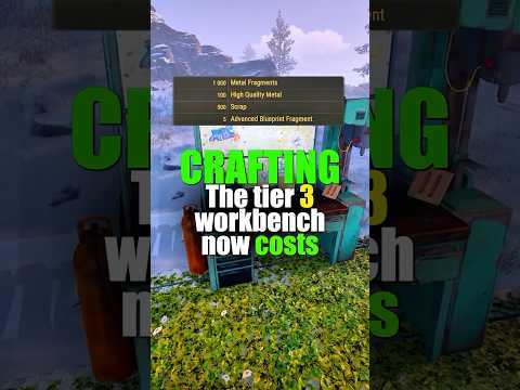 Rust changed the price of tier 3 and tier 2 workbench #rustgame #rustupdate #rustconsole