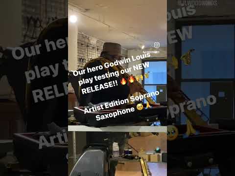 Godwin Louis Play Testing our Newly Released Artist Edition Soprano Saxophone! www.newyorksax.com