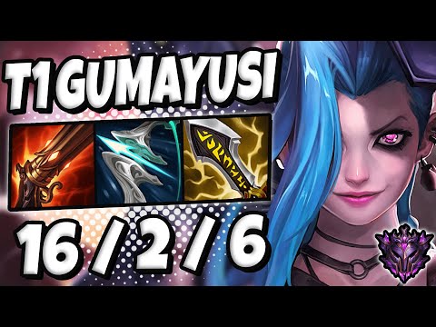 T1 Gumayusi Jinx vs Caitlyn [ ADC ] Ranked Master Korea Patch 12.1 ✅