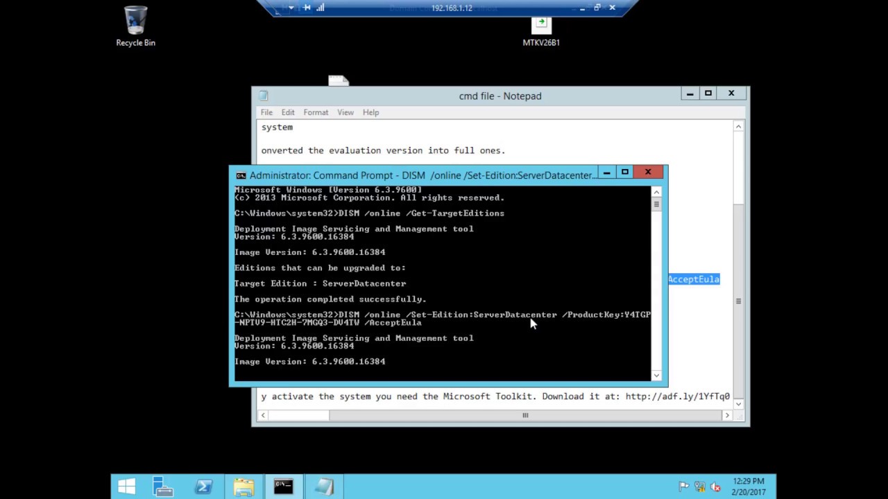 Activate  Windows Server 2012 R2 all editions  free!!!!!!!!!