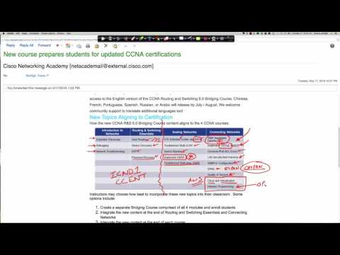 The *NEW* Cisco Net Acad CCNA R&S v6.0 Curriculum Update - CCNA Certification Exam Changes!!!