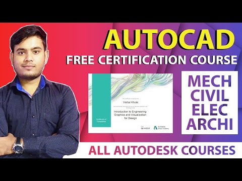 AutoCAD Free Certification Course|| Autodesk Free Certification Courses || Free Certification Course