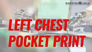Screen Print - Left chest pocket Print - Christian T-Shirts