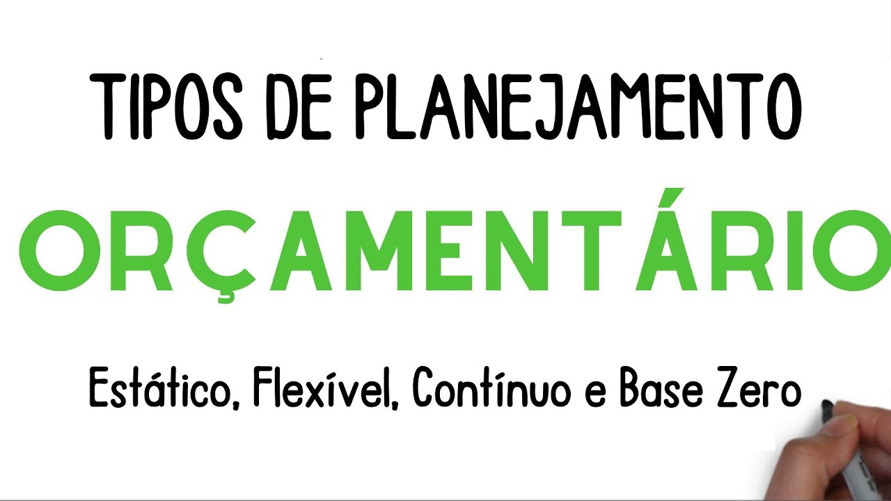 AULA 1 | TIPOS DE PLANEJAMENTO ORÇAMENTÁRIO | Estático, Flexível, Contínuo e Base Zero
