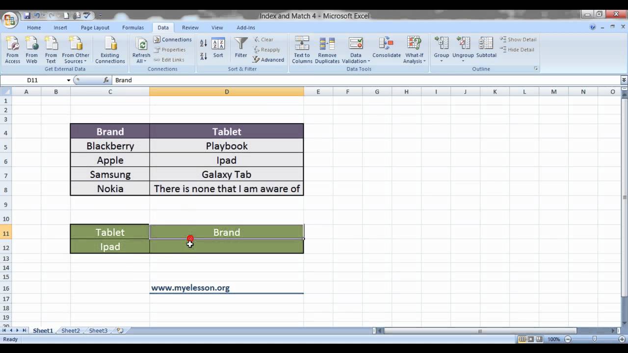 Index And Match 4 - Lookup A Value On The Left(English)