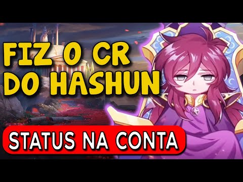 FINALIZEI O CR DO HASHUN, STATUS PRA CONTA E COMO BUILDAR ELE - SAINT SEIYA AWAKENING