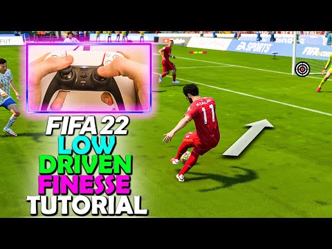 SCORE MORE GOALS WITH THIS FINISHING TECHNIQUE IN FIFA 22 - LOW DRIVEN FINESSE TUTORIAL - FIFA 22