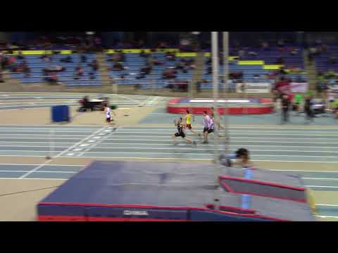 2017 12 30 Indoor Stax, 60m met Poblome Olivier