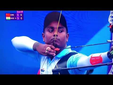 Heartbreak in Archery: Atanu Das Narrowly Misses Semi-Final Spot with a Thrilling Shoot-Off!"