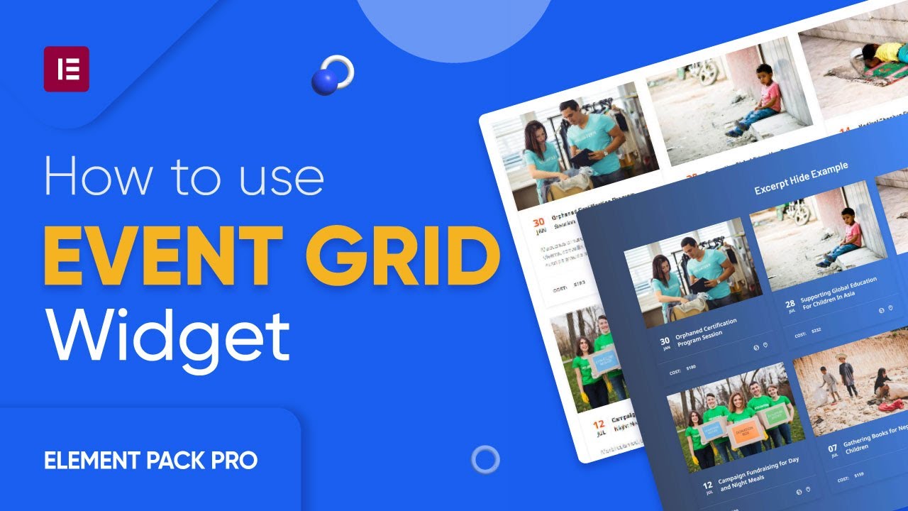 Events Calendar Grid Video Thumbnail