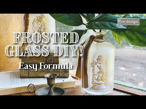 Part of a video titled DIY Frosted Glass Easy Formula That Actually Works With ... - YouTube