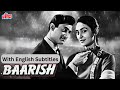 BAARISH (Hindi Movie English Subtitles) - Dev Anand & Nutun - Black & White Classic Hindi Movies