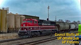 Council Bluffs, IA | UPRR Omaha Sub, MP 350.85 - PTZ (Chat) | SouthWest RailCams LIVE