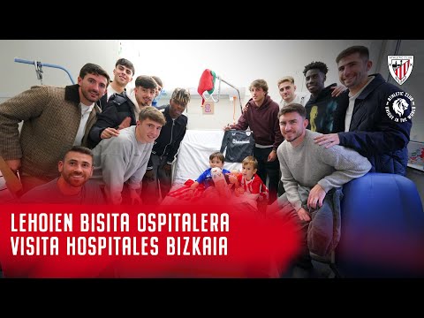Imagen de portada del video 🩺 Athletic Club players make traditional festive visits to local hospitals