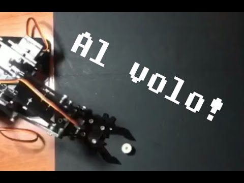 Braccio Robotico afferra un oggetto in movimento