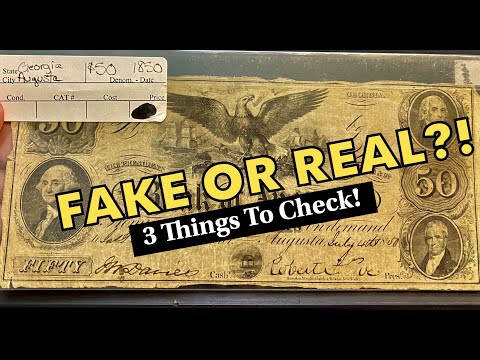 Real Or Fake? What To Look For Before Buying Confederate Notes #youtubeshorts