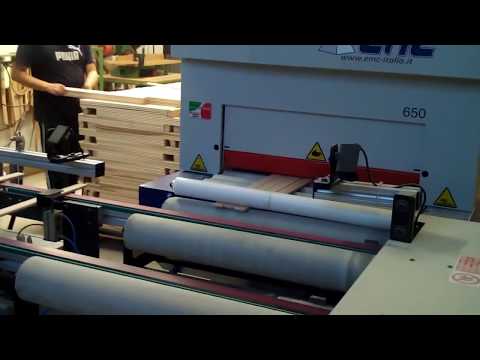 Wood - Undertop 650 - Top and bottom line, Calibrating and Sanding processing