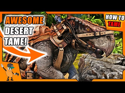 HOW TO TAME A MORELLATOPS | BEST FOR SURVIVING THE DESERT! | ARK How To Tame Series