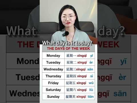 Days of the week #chinese #mandarin #hsk #study #dailylife #job #language #ucla