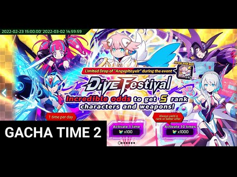 Gacha Summoning Capsule Pull Pity Exchange Angepitoyeir Dive Festival「 Mega Man X Dive 」