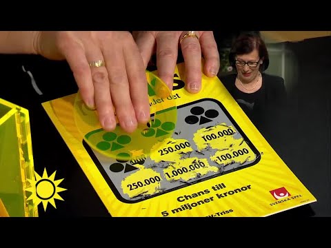 Trissvinnaren skrapar hem hundratusentals kronor: ”Helt otroligt, fantastiskt!” - Nyhetsmorgon (TV4)