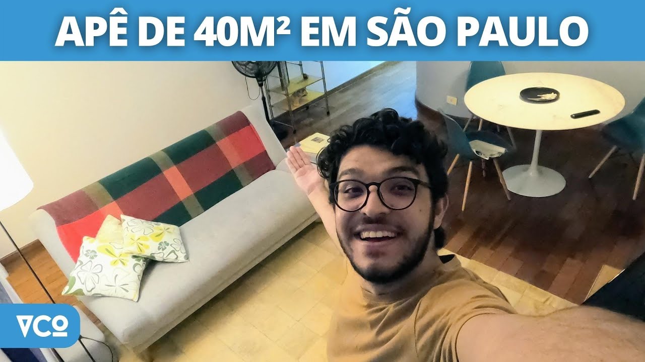 Apê pequeno 40m² sp: tour completo com ideias incríveis