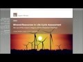 Mineral Resources In Life Cycle Assessment