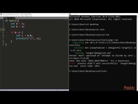 Mastering Rust–Build Robust Concurrent Fast Apps The Panic Functionality in Rust | packtpub com