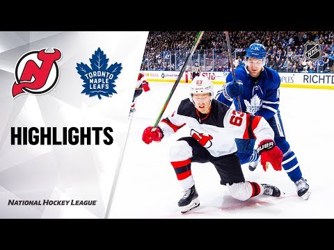 NHL Highlights | Devils @ Maple Leafs 1/14/20