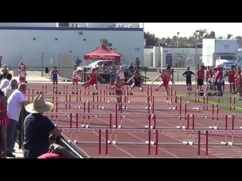 JVG 100m H vs Troy Woodbridge 3-16-16 - Los Alamitos Girls